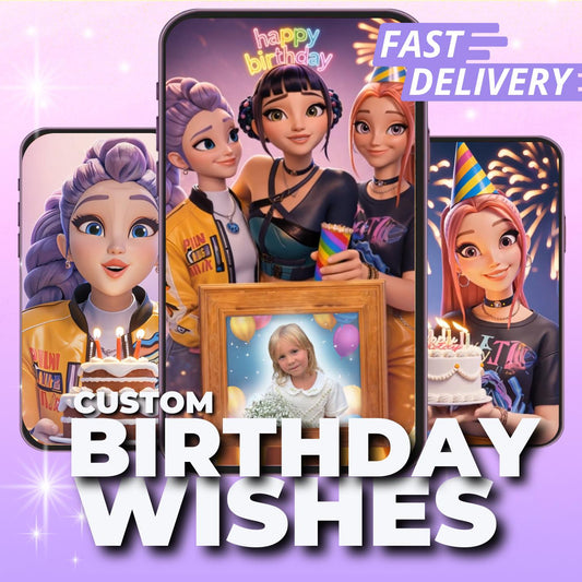 K-pop Demon Hunters Personalized Birthday Video | Custom Animated Message for Kids