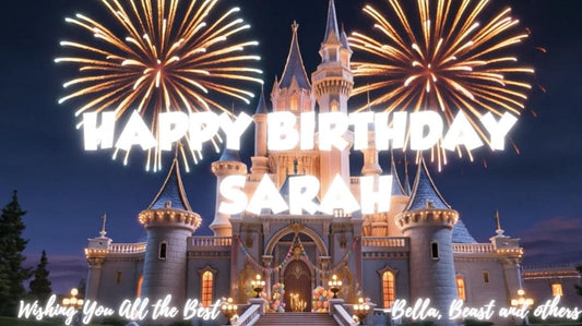 Beauty and the Beast Birthday Wishes Video | Personalized Fairytale Message for Kids