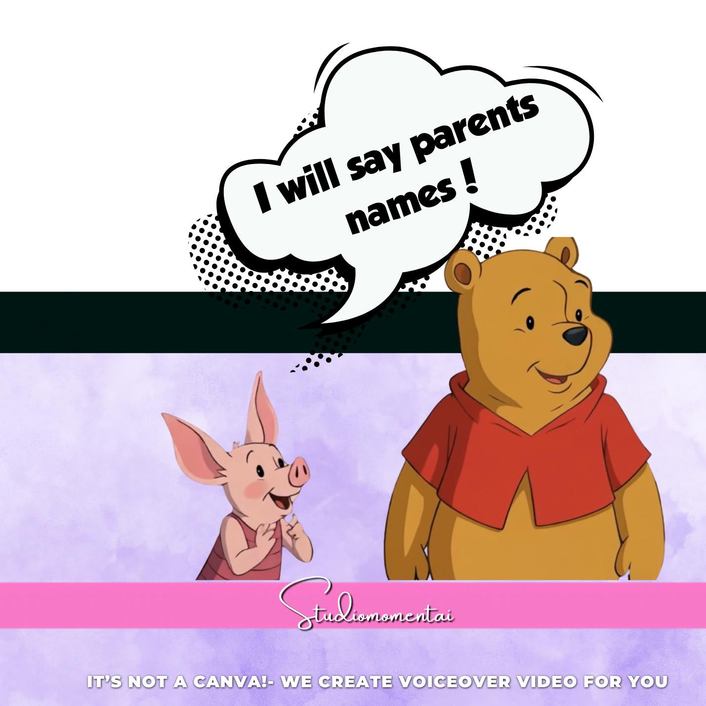 Personalized Classic Winnie the Pooh Pregnancy Announcement Video
