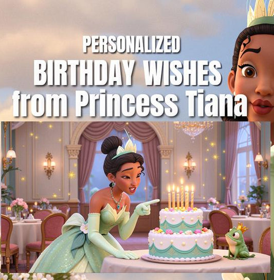Princess Tiana Personalized Birthday Video for Kids | Custom Birthday Wishes Gift