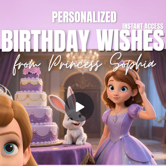 Princess Sophia Inspired Birthday Video wishes