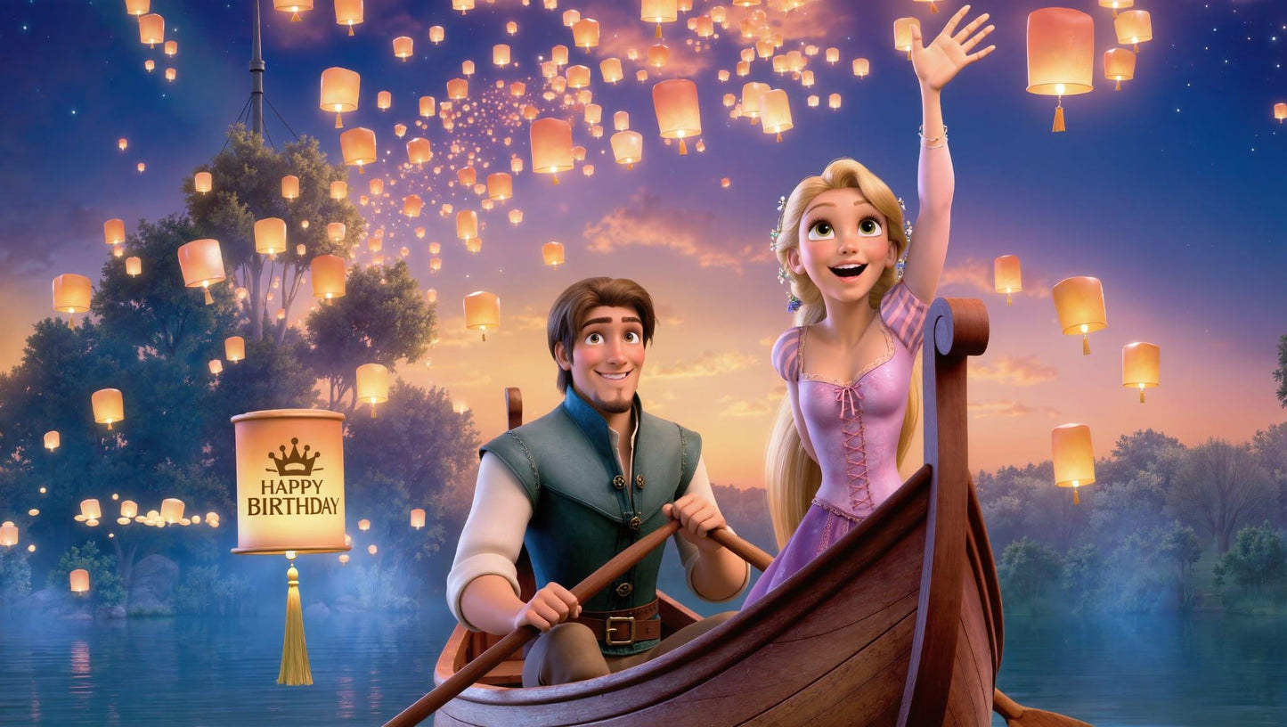 Personalized Rapunzel Birthday Video for Kids | Tangled Birthday Wishes Gift